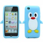 Wholesale iPod Touch 4 3D Penguin Case (Sky Blue)
